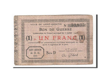 Francia, Saint-Quentin, 1 Franc, 1915, BC+, Pirot:02-2068