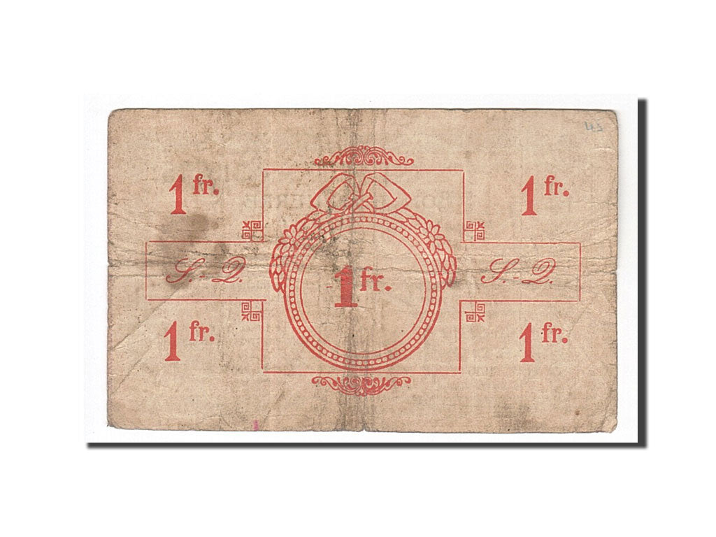 France, Saint-Quentin, 1 Franc, 1915, TB+, Pirot:02-2068