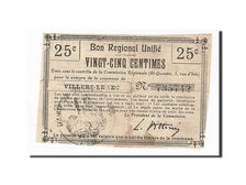 Billet, France, Villers-le-Sec, 25 Centimes, TB+, Pirot:02-2404