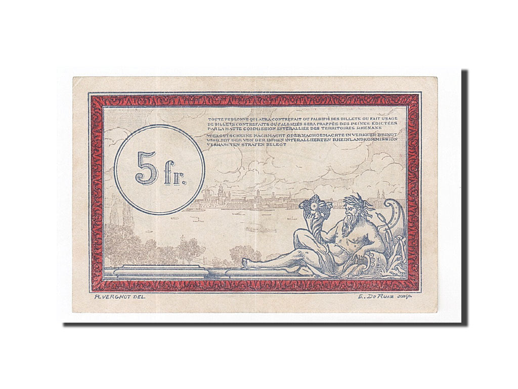 France, Régie des chemins de Fer, 5 Francs, AU(50-53), Pirot:135-6