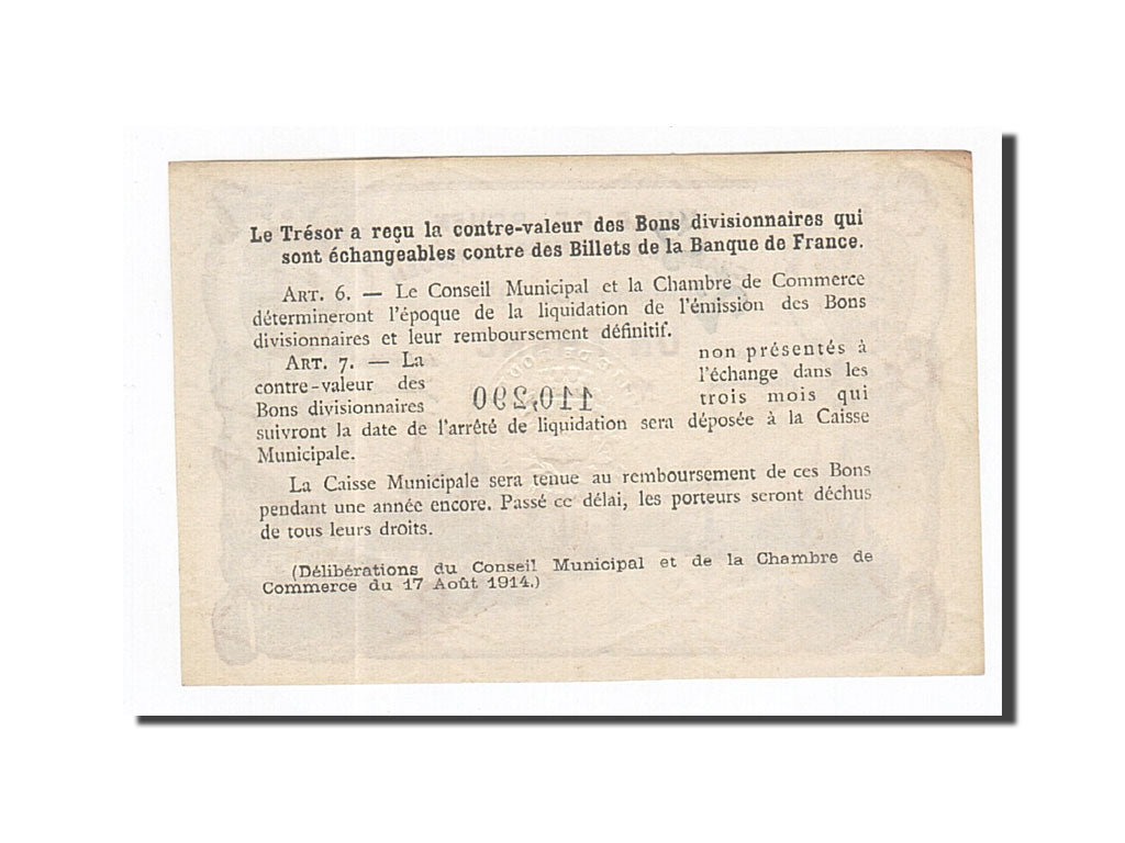 Banknote, Pirot:110-55, 1 Franc, 1920, France, AU(55-58), Rouen