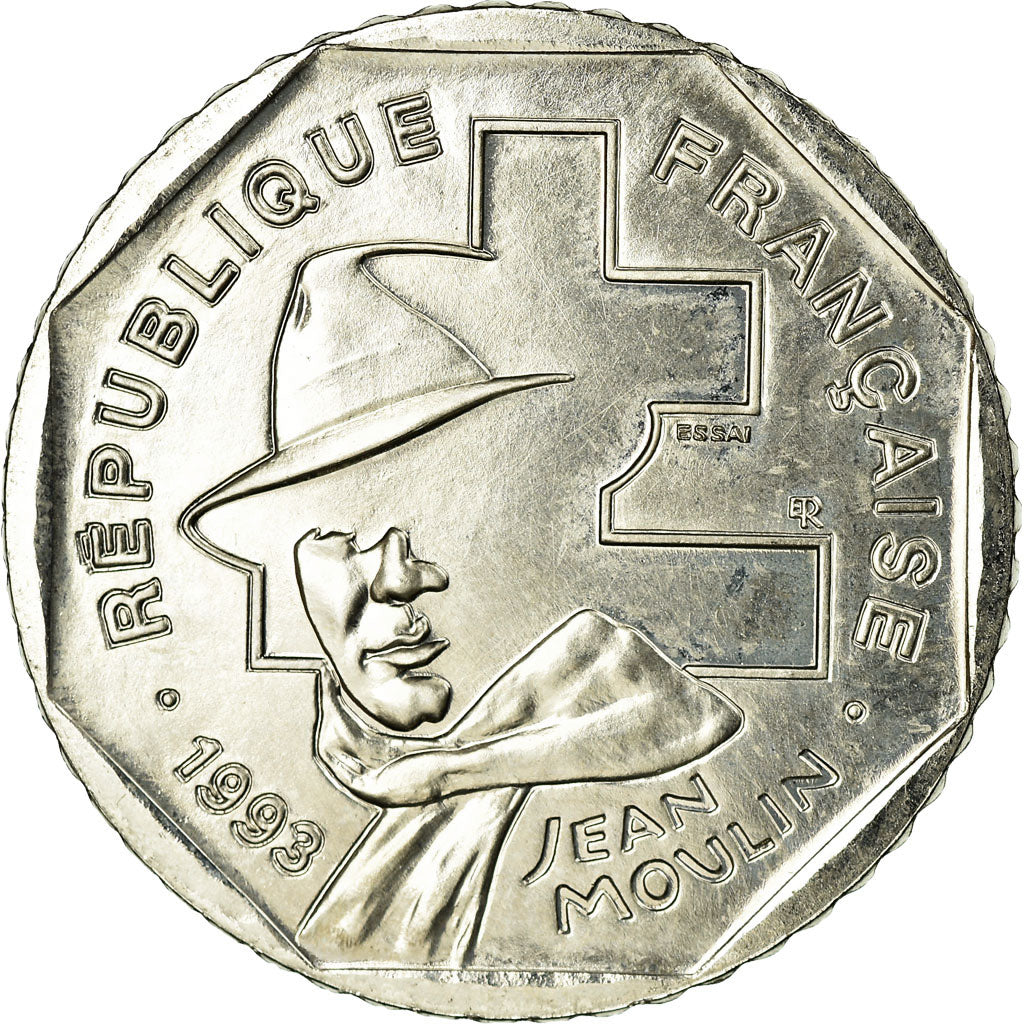 Coin, France, 2 Francs, 1993, MS(65-70), Nickel, Gadoury:548