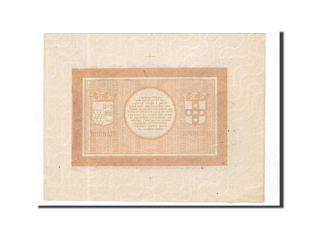 Billet, France, Roubaix et Tourcoing, 5 Francs, 1916, SUP+, Pirot:59-2087
