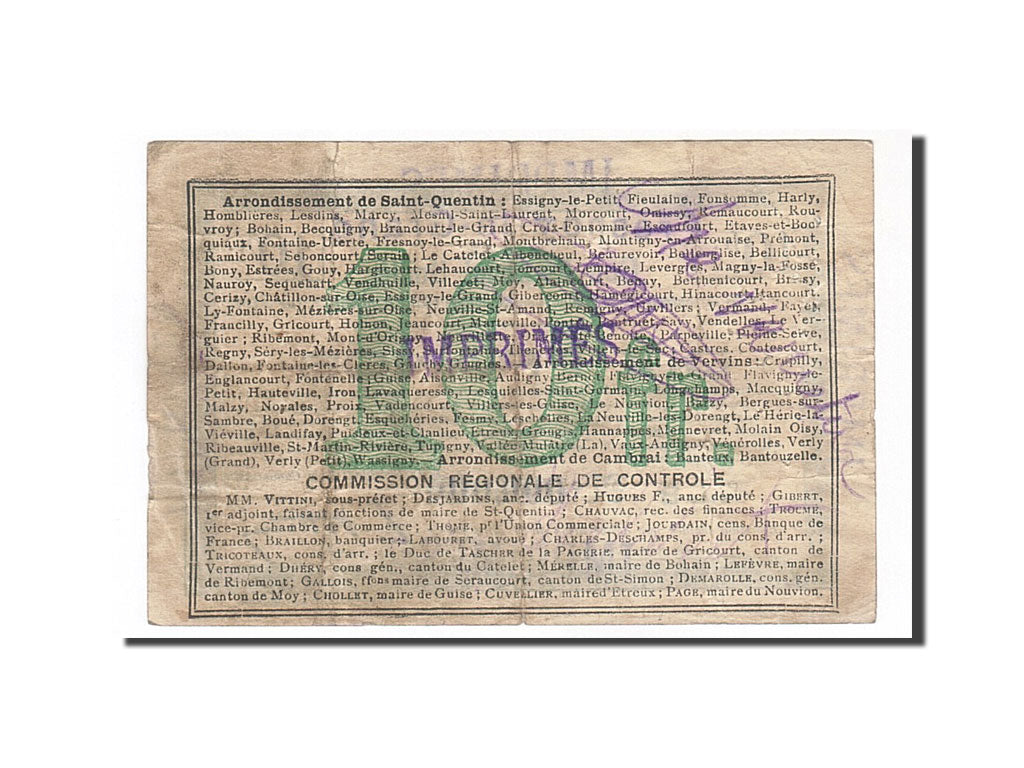 France, Frenoy-le-Grand, 10 Francs, 1916, VF(30-35), SPECIMEN, Pirot:02-1022