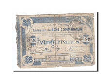 France, Cambrai, 20 Francs, 1914, VG(8-10), Pirot:59-464