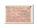 France, Douai, 5 Francs, 1914, VF(20-25), Pirot:59-732