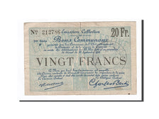 Banknote, Pirot:59-760, 20 Francs, 1916, France, VF(30-35), Douai