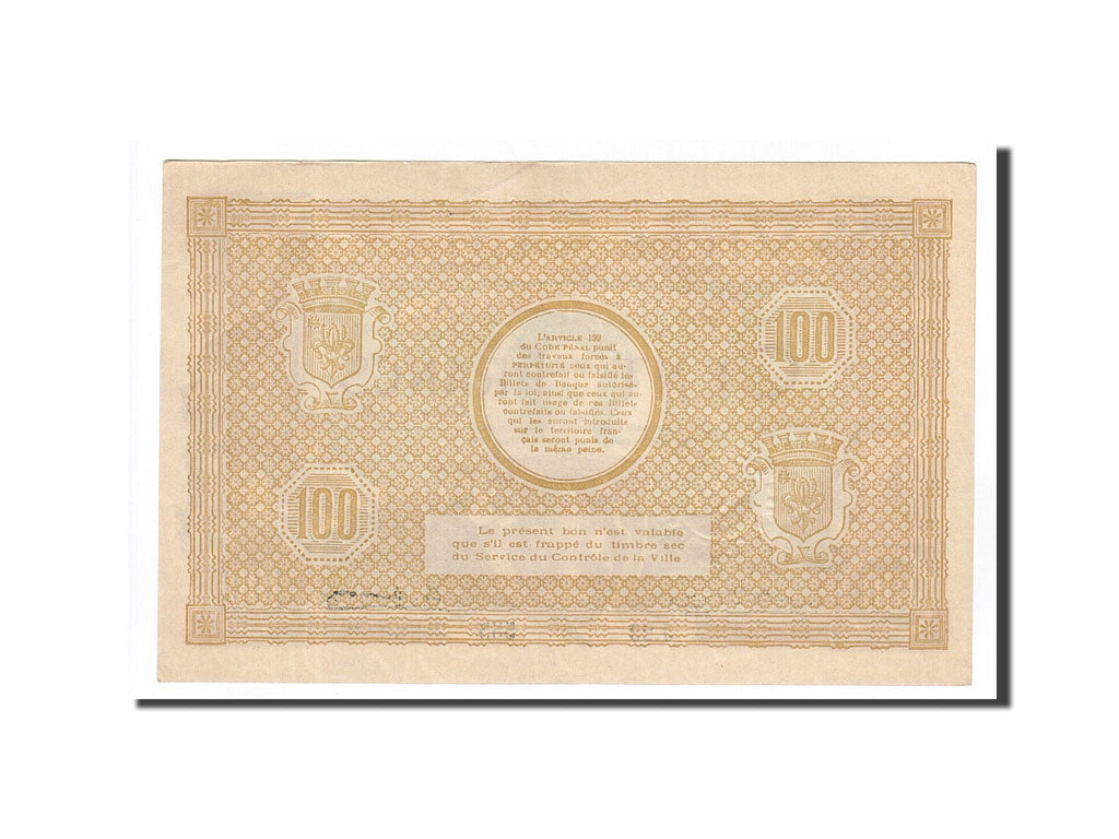 Billete, 100 Francs, Pirot:59-1655, 1918, Francia, EBC, Lille