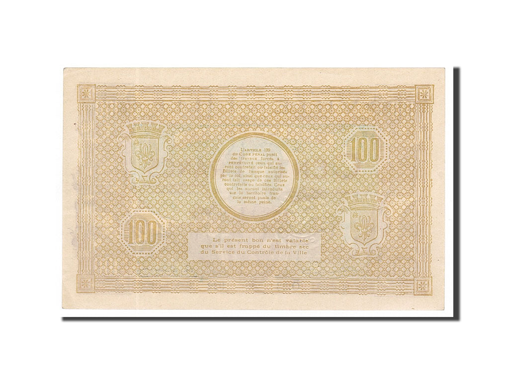 Billet, France, Lille, 100 Francs, 1918, SUP+, Pirot:59-1655