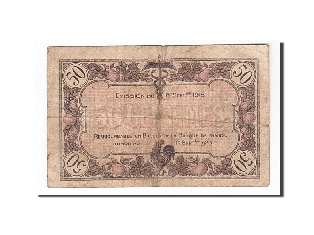 France, Macon, 50 Centimes, 1915, VF(30-35), Pirot:78-1
