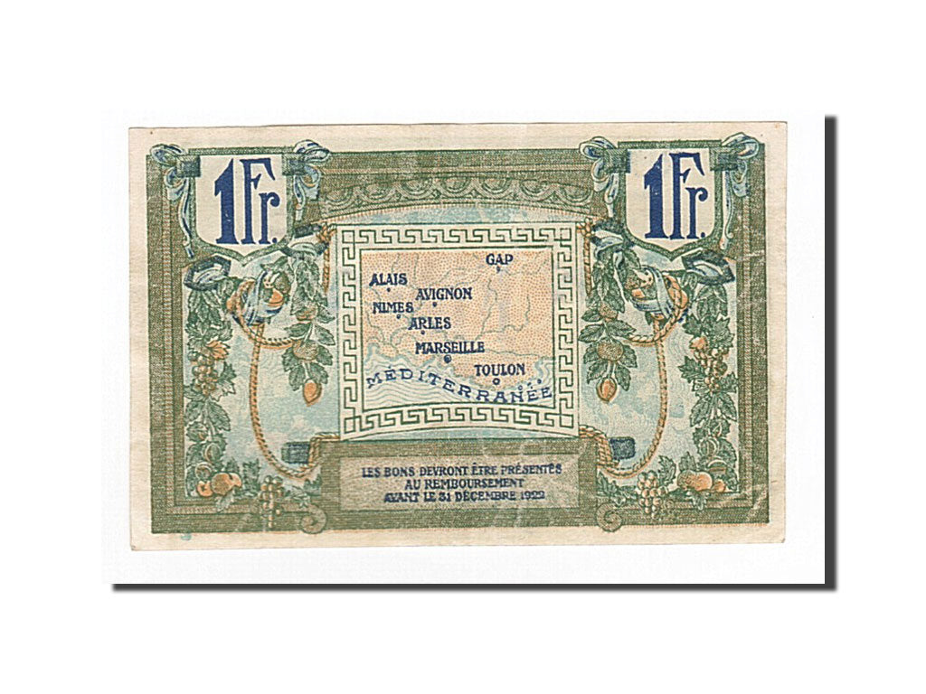 France, Marseille, 1 Franc, AU(50-53), Pirot:102-18
