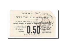 Banknote, Pirot:08-260, 50 Centimes, 1915, France, UNC(63), Sedan