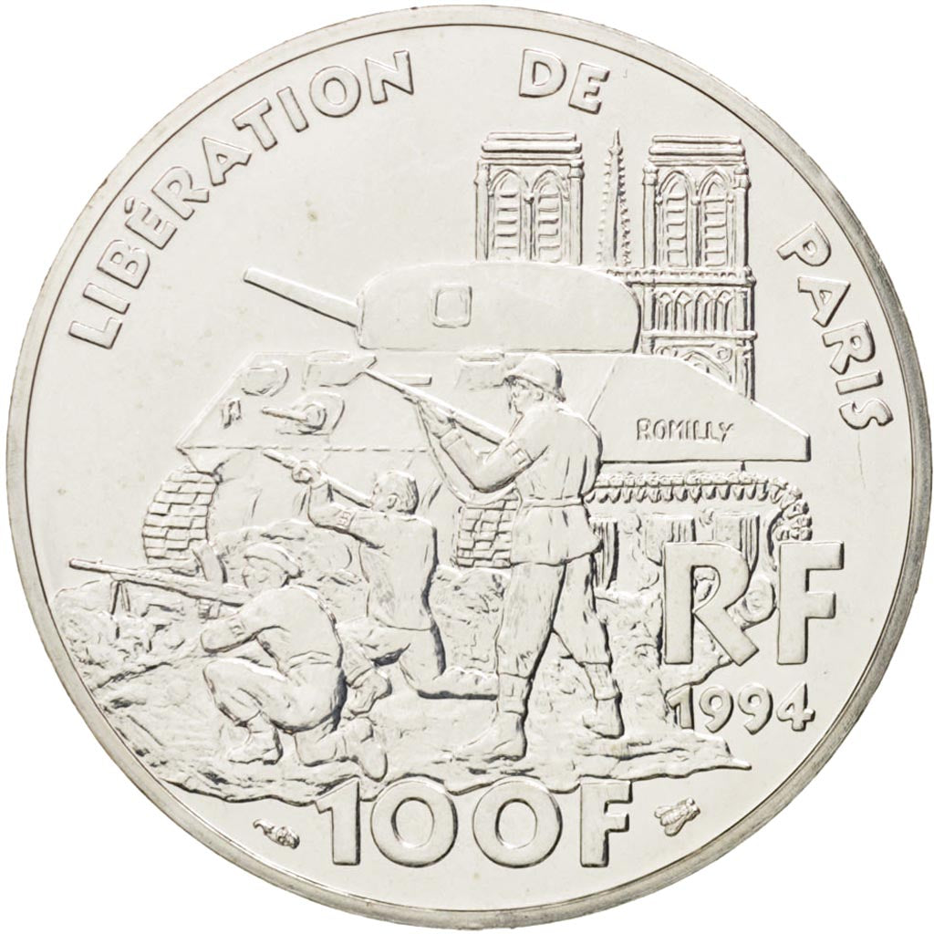 Coin, France, 100 Francs, 1994, MS(63), Silver, Gadoury:935