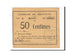 Billet, France, Donchery, 50 Centimes, 1915, TTB+, Pirot:08-115
