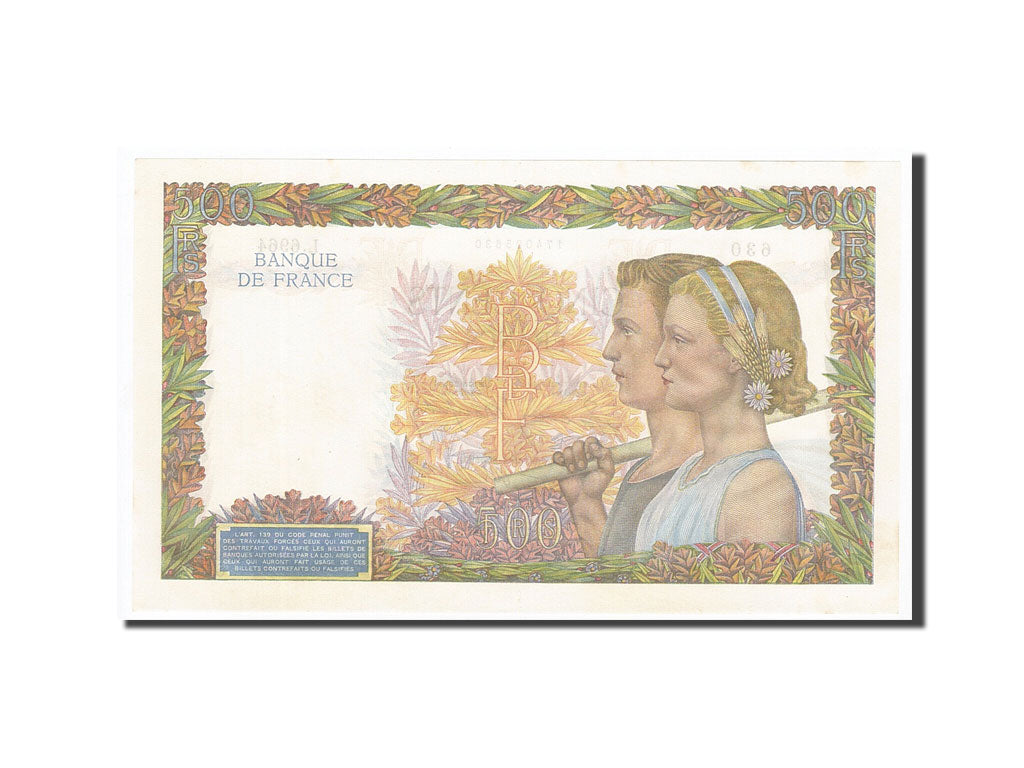 Billet, France, 500 Francs, 1942, 1942-10-01, NEUF, Fayette:32.41, KM:95b