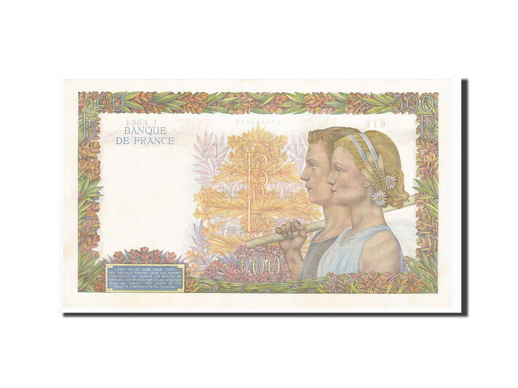 France, 500 Francs type La Paix, 1942-10-01, NEUF, Fayette:32.41, KM:95b