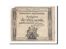 Banknote, France, 10 Sous, 1792, Guyon, 1792-01-04, VF(30-35), KM:A53