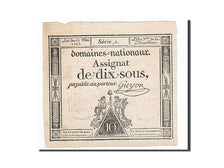 France, 10 Sous, 1793, Guyon, KM:A68a, 1793-05-23, AU(50-53), Lafaurie:165a