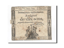 France, 10 Sous, 1793, Guyon, KM:A68b, 1793-05-23, F(12-15), Lafaurie:165