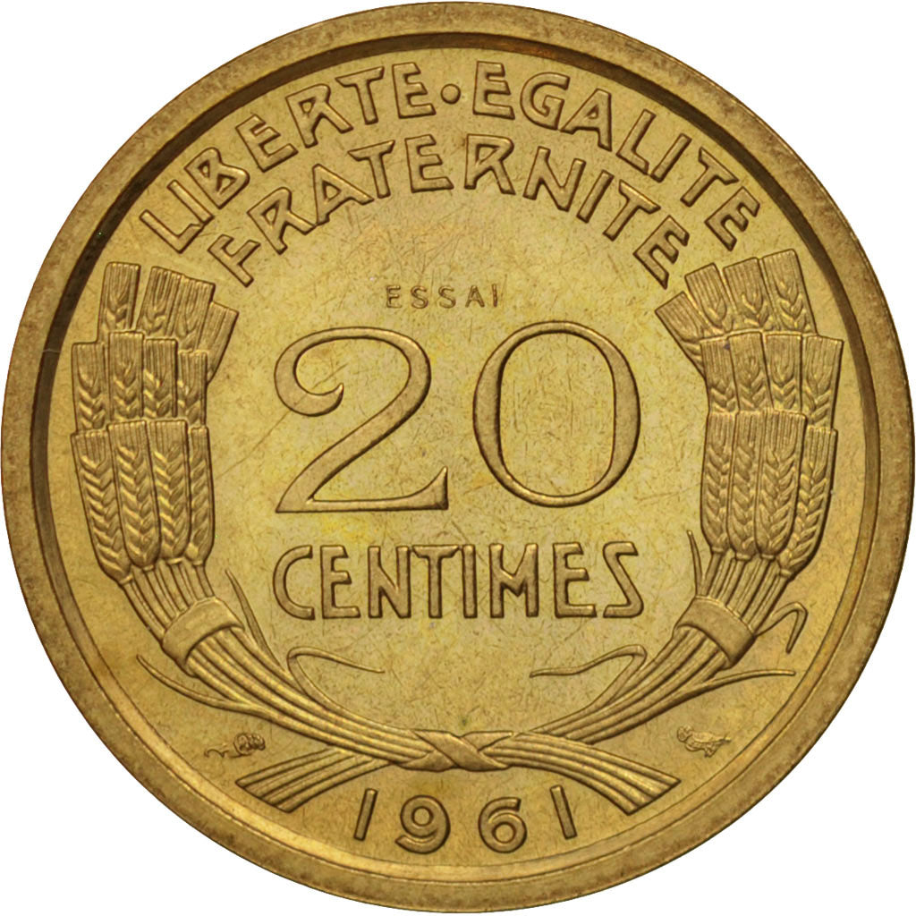 Monnaie, France, 20 Centimes, 1961, SPL, Bronze-Aluminium, Gadoury:326