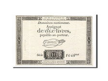 France, 10 Livres, 1791, Corset, KM:A51, 1791-12-16, VF(20-25), Lafaurie:146