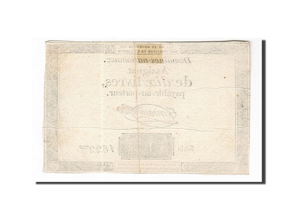 France, 10 Livres, 1791, 1791-12-16, Taisaud, KM:A51, TTB, Lafaurie:146