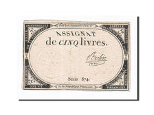 Frankreich, 5 Livres, 1793, Berlioz, KM:A76, 1793-10-31, S+, Lafaurie:171