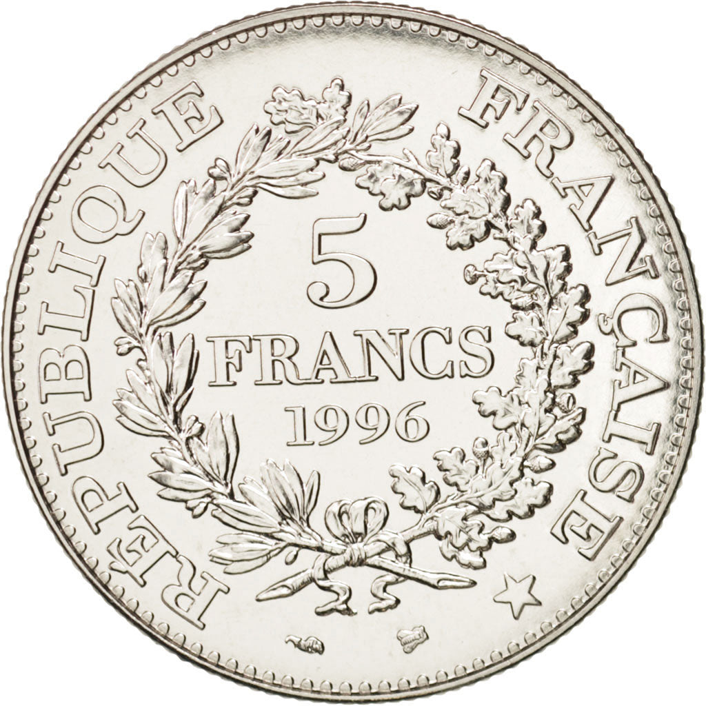 France, 5 Francs Hercule, 1996, Pattern, MS(65-70), Gadoury:777