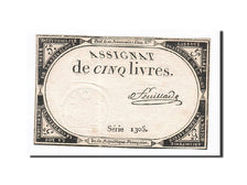 Francia, 5 Livres, 1793, Feuillade, KM:A76, 1793-10-31, EBC, Lafaurie:171