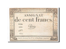 Geldschein, Frankreich, 100 Francs, 1795, Warin, 1795-01-07, S+, KM:A78