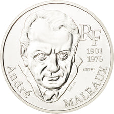 France, 100 Francs Malraux, 1997, Pattern, MS(65-70), Silver, Gadoury:954