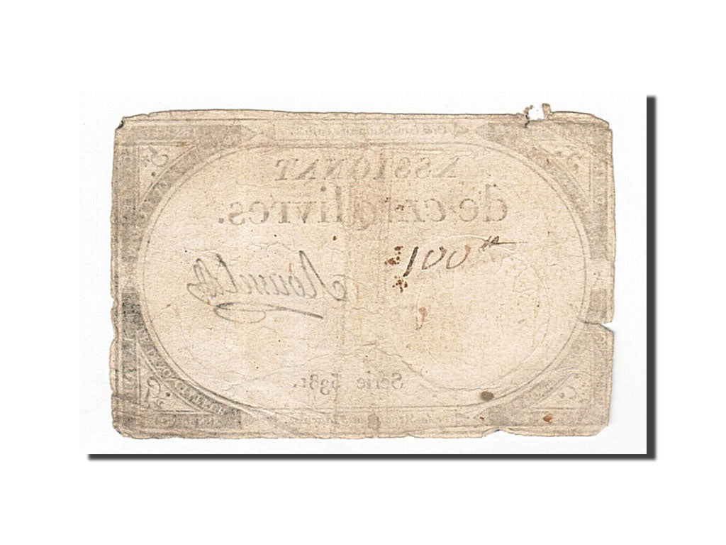 Billete, Francia, 5 Livres, 1793, Roussel, 1793-10-31, RC+, KM:A76, Lafaurie:171