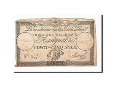 France, 25 Sols, KM:A55, 1792-01-04, VF(20-25), Lafaurie:150