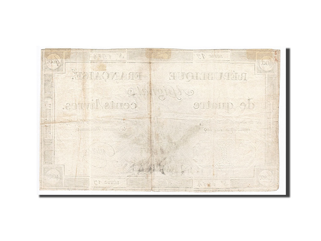 Banknote, France, 400 Livres, 1792, 1792-11-21, AU(50-53), KM:A73, Lafaurie:163