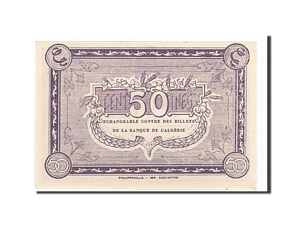 Algeria, Constantine, 50 Centimes, 1922-11-20, UNZ-, Pirot 140-40