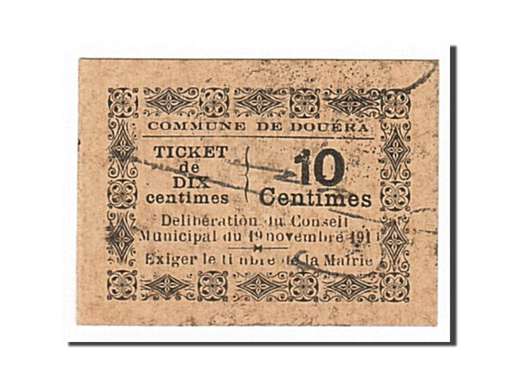 Billete, 10 Centimes, 1916, Algeria, 1916-11-19, MBC