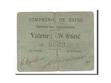 Algeria, Compagnie de Gafsa, 1 Franc, 1916-02-10, BC+, Pirot 3