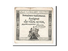 Geldschein, Frankreich, 10 Sous, 1792, Guyon, 1792-10-24, SS, KM:A64a