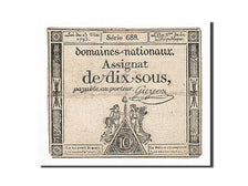 France, 10 Sous, Guyon, KM:A68b, 1793-05-23, VF(20-25), Lafaurie:165