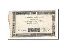 France, 25 Livres, A.Jame, KM:A71, 1793-06-06, VF(20-25), Lafaurie:168