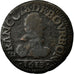Moneta, Francia, Liard, 1613, B+, Rame, Boudeau:1818