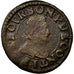 Moneda, Francia, Double Tournois, Undated, BC+, Cobre, Boudeau:1823