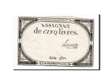 Frankreich, 5 Livres, 1793, Lenoir, KM:A76, 1793-10-31, SS, Lafaurie:171