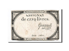 Francia, 5 Livres, 1793, Gourgaud, KM:A76, 1793-10-31, MB, Lafaurie:171