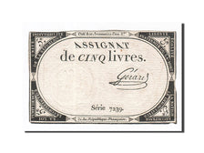 France, 5 Livres, 1793, Gérard, KM:A76, 1793-10-31, VF(30-35), Lafaurie:171
