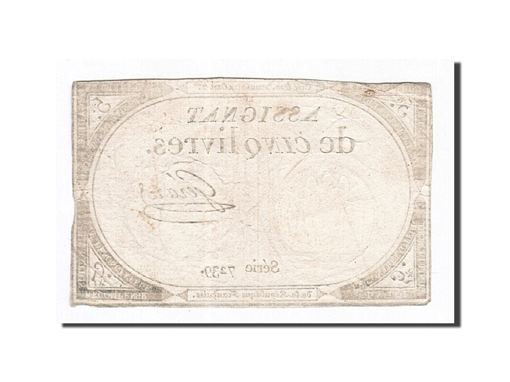 France, 5 Livres, 1793, Gérard, KM:A76, 1793-10-31, VF(30-35), Lafaurie:171