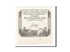 Billet, France, 50 Sols, 1793, 1793-05-23, Saussay, NEUF, KM:A70b, Lafaurie:167
