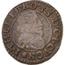 France, Champagne, Cugnon, Double Tournois, 1634, VF(20-25), Copper,Boudeau:1856