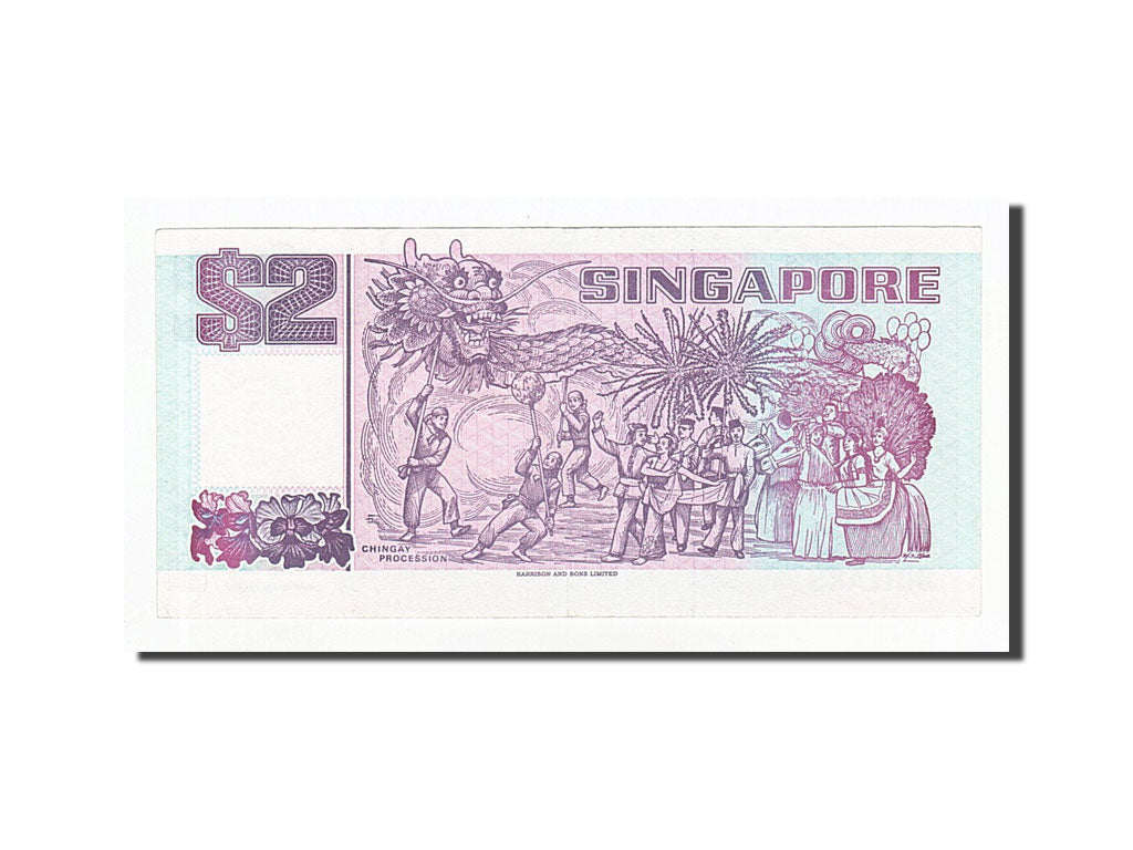Banknote, Singapore, 2 Dollars, 1997, Undated (1997), KM:34, AU(50-53)