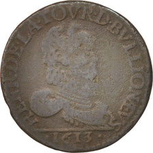 Monnaie, France, BOUILLON & SEDAN, Double Liard, 1613, TB, Cuivre, Boudeau:1843